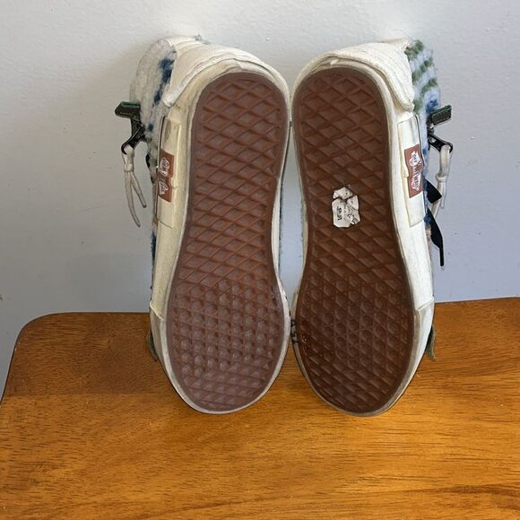 VANS SK8 HI REISSUE CAP MIXED TEXTILE ZIPPER FUR INDIAN WHITE SIZE 5/6.5 - Picture 7 of 11